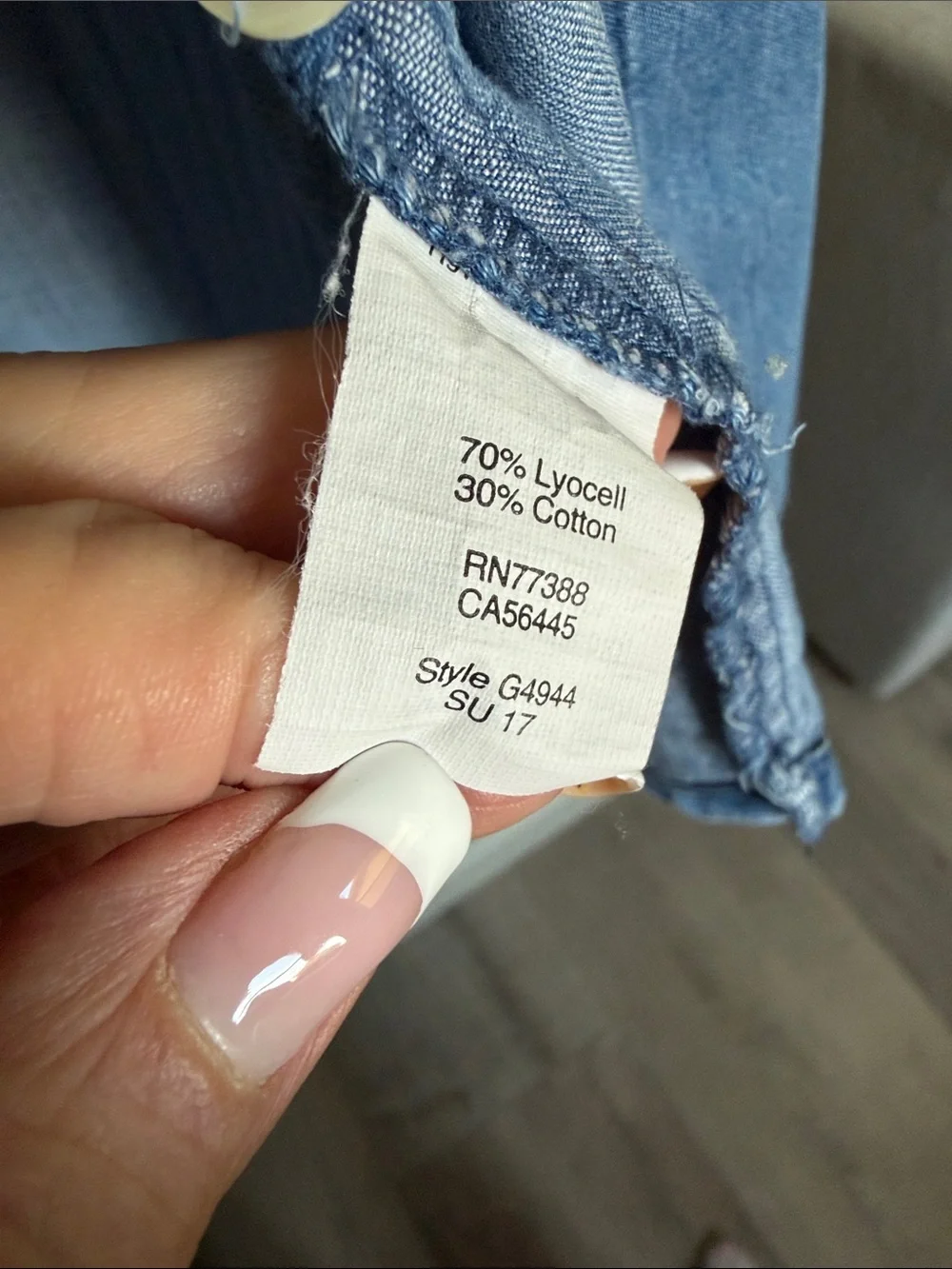 J. Crew Chambray Denim Sleeveless Button Up Shirt Dress size M